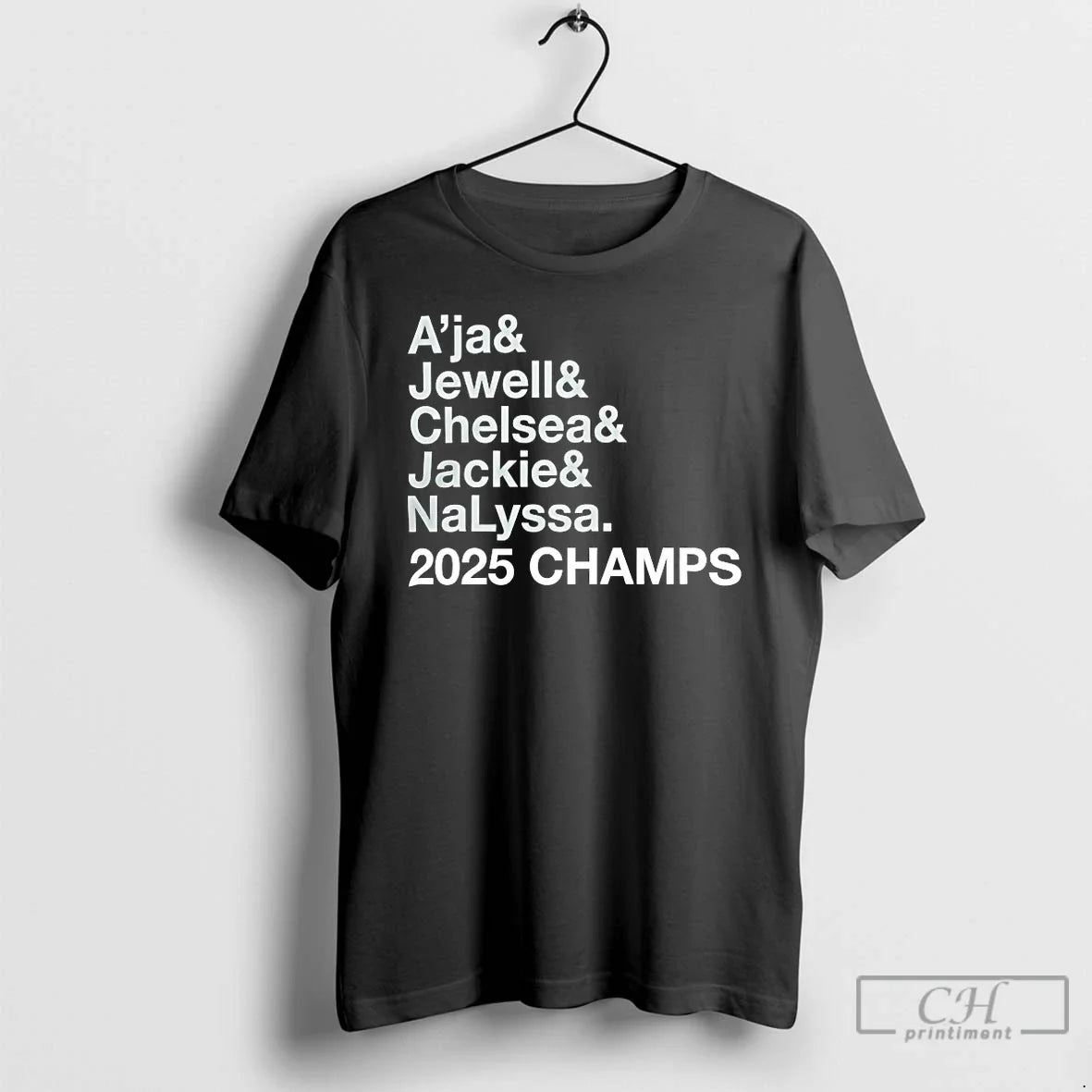 Classic Las Vegas Aces Aja Jewell Chelsea Jackie Nalyssa 2025 Champs T Shirts