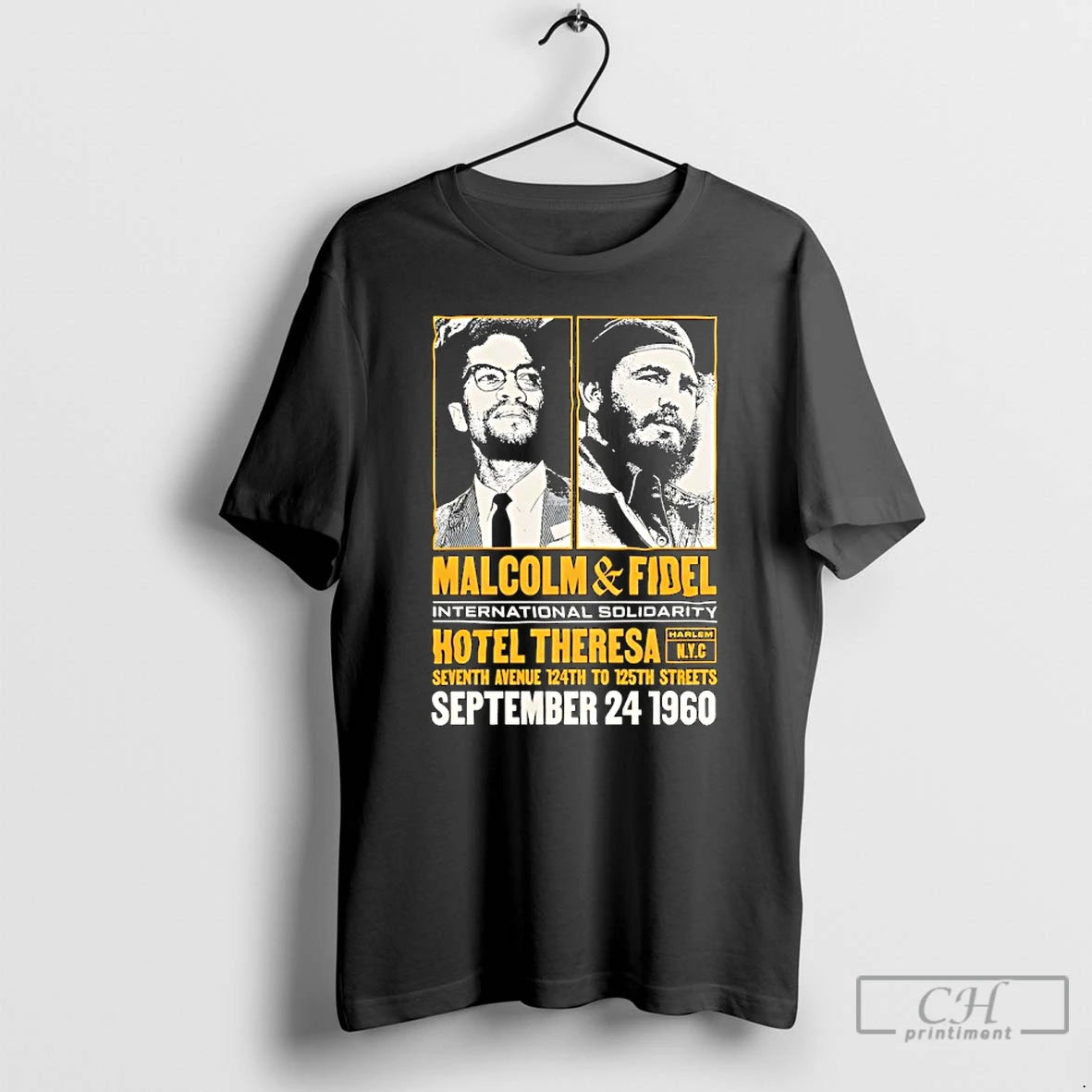 Classic Malcolm And Fidel At Hotel Theresa
