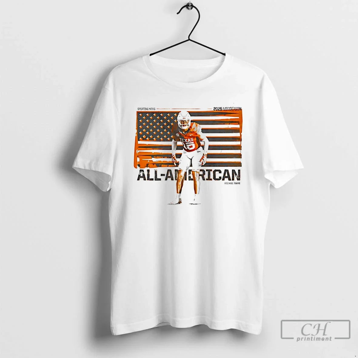 Classic Michael Taaffe Texas Longhorns All American 2025 Midseason T Shirts