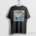 Classic Respect Your Elders Old School Keyboard Gamer Gift