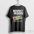 Classic Respect Your Elders Rgb Keyboard Gamer Tech Humor