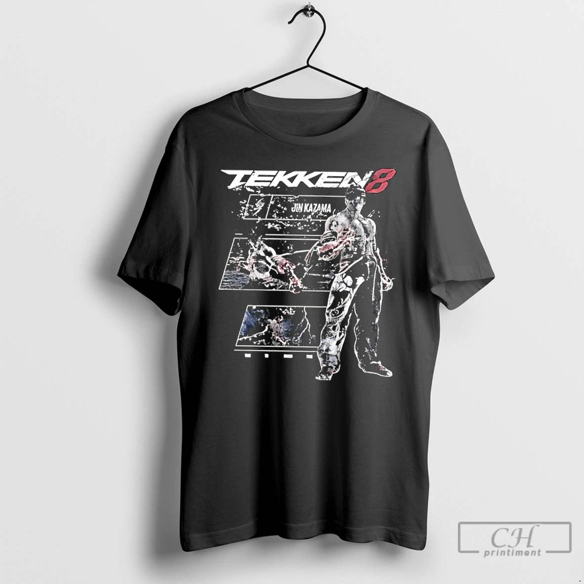 Classic Tekken 8 Jin Kazama Graphic Retro