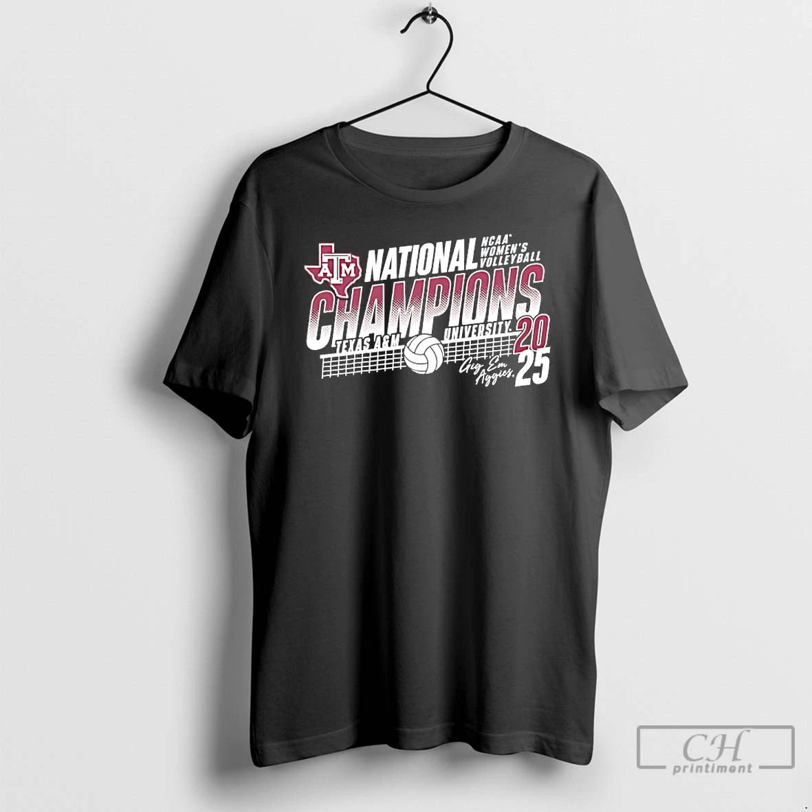Classic Texas Am University 2025 Ncaa Womens Volleyball National Champions Gig Em Aggies T Shirts
