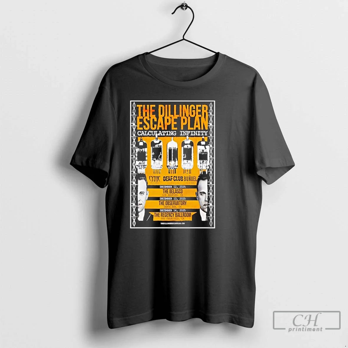 Classic The Dillinger Escape Plan Ca December 12 14 2025 T Shirts