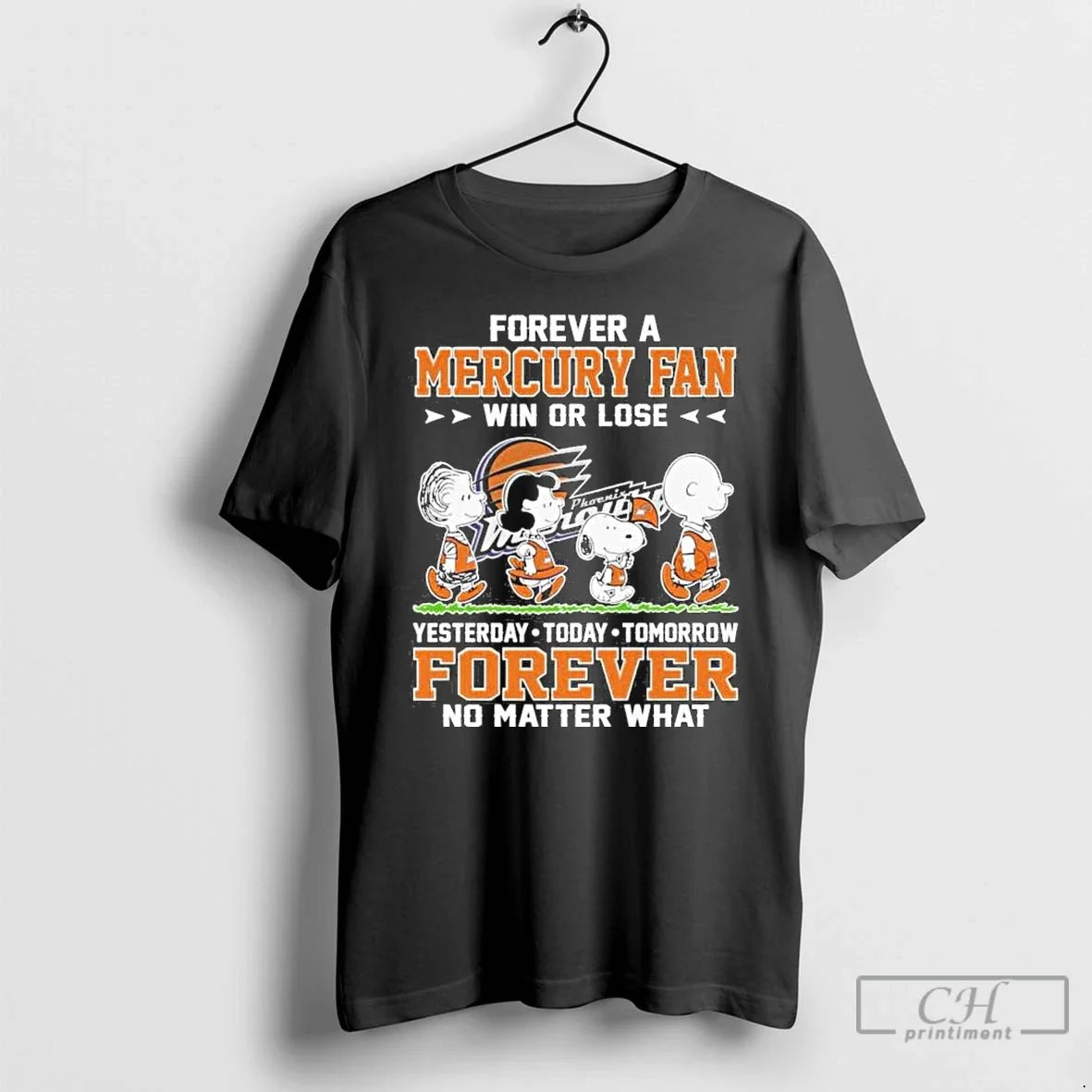 Classic The Peanuts Forever A Phoenix Mercury Fan Win Or Lose T Shirts
