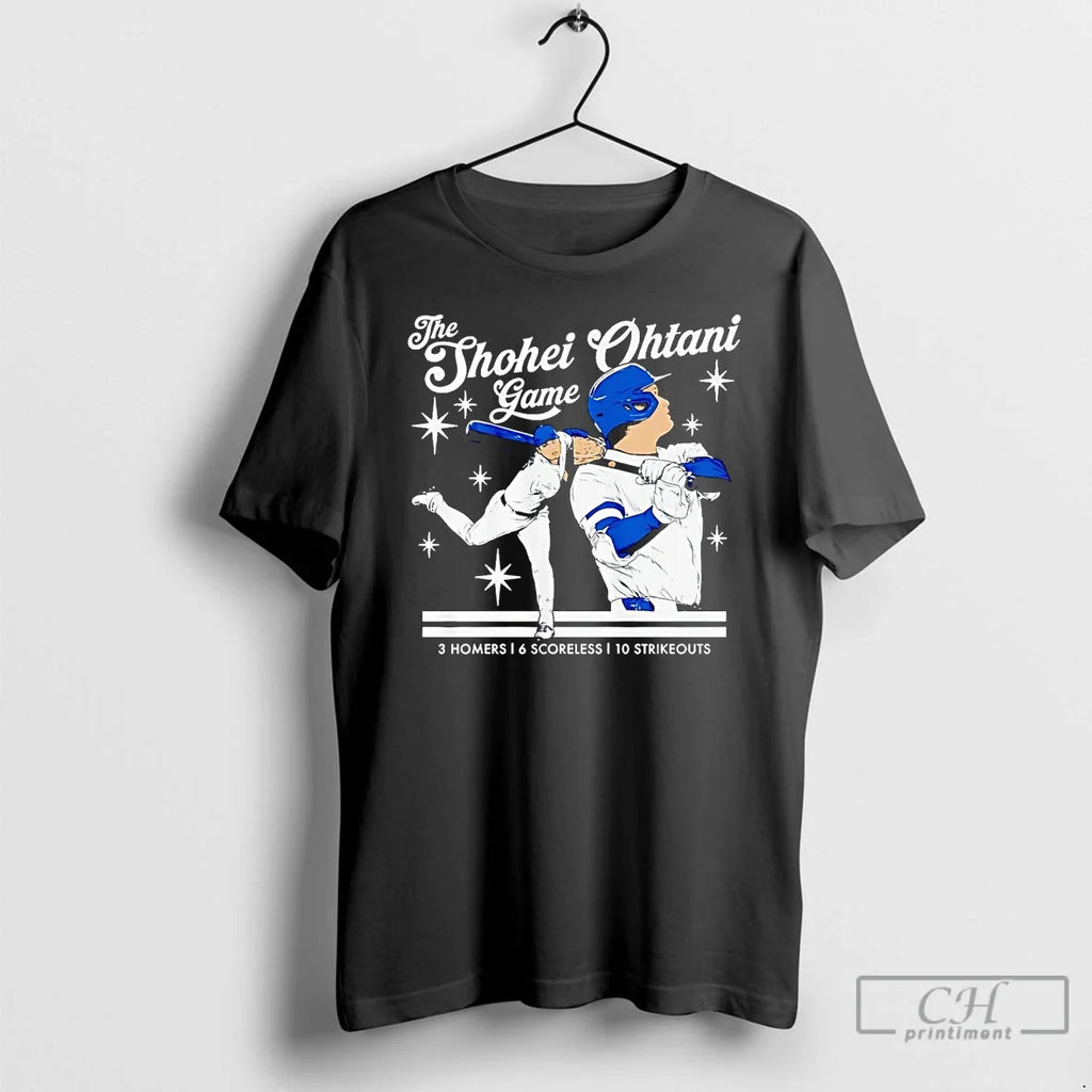 Classic The Shohei Ohtani Game 3 Homers 6 Scoreless T Shirts