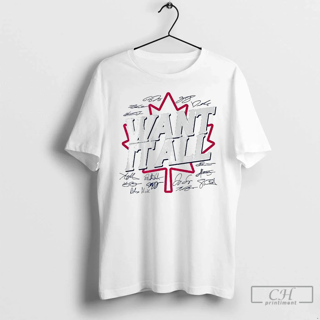 Classic Toronto Blue Jays Want It All Signatures T Shirts