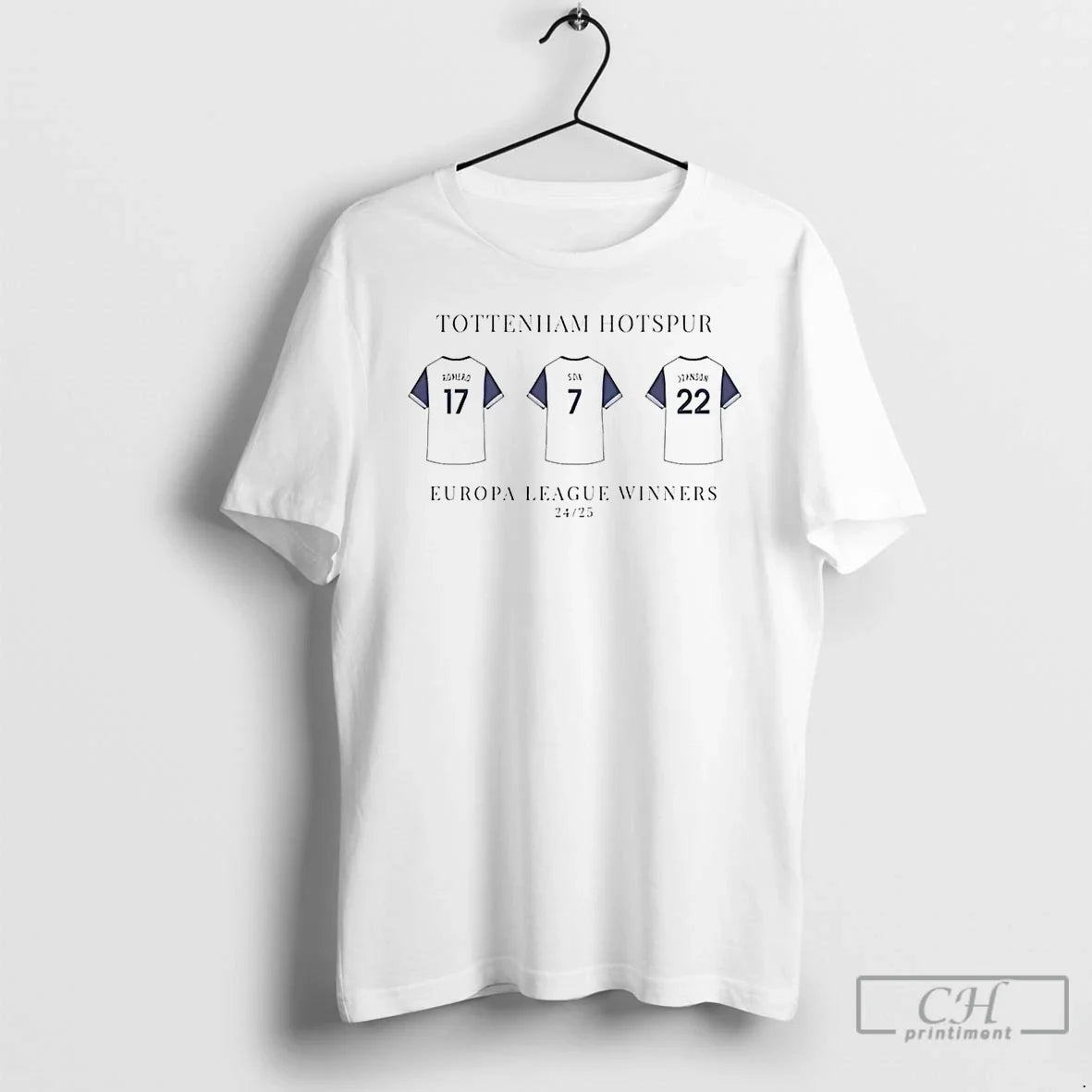 Classic Tottenham Hotspur Europa League Winners T Shirts