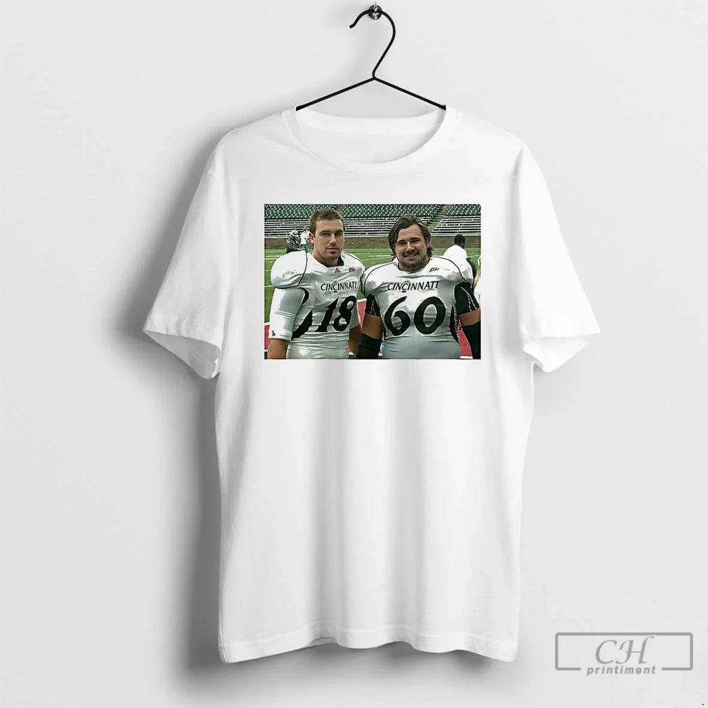 Classic Travis Kelce And Jason Kelce Cincinnati Bearcat Image T Shirts