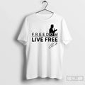 Classic Turning Point Charlie Kirk Live Free Signature T Shirts