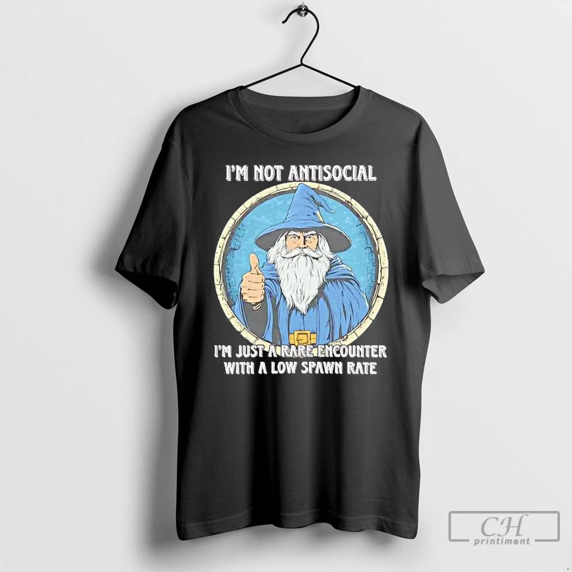 Classic Wizard Im Not Antisocial Im Just A Rare Encounter