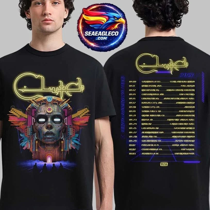 Clutch Suffer No Evil Tour 2026 Merch With Dates Back Two Sided Shirt Unisex