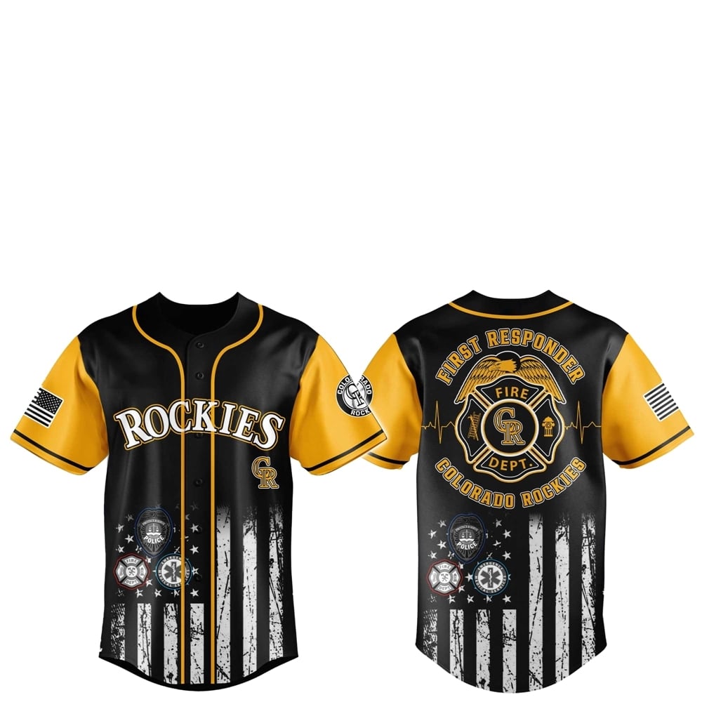 Colorado Rockies First Responders 2025 Baseball Jersey Jogger Hat - Grishko.com