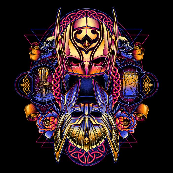 Colorful Thunder - Men's Apparel