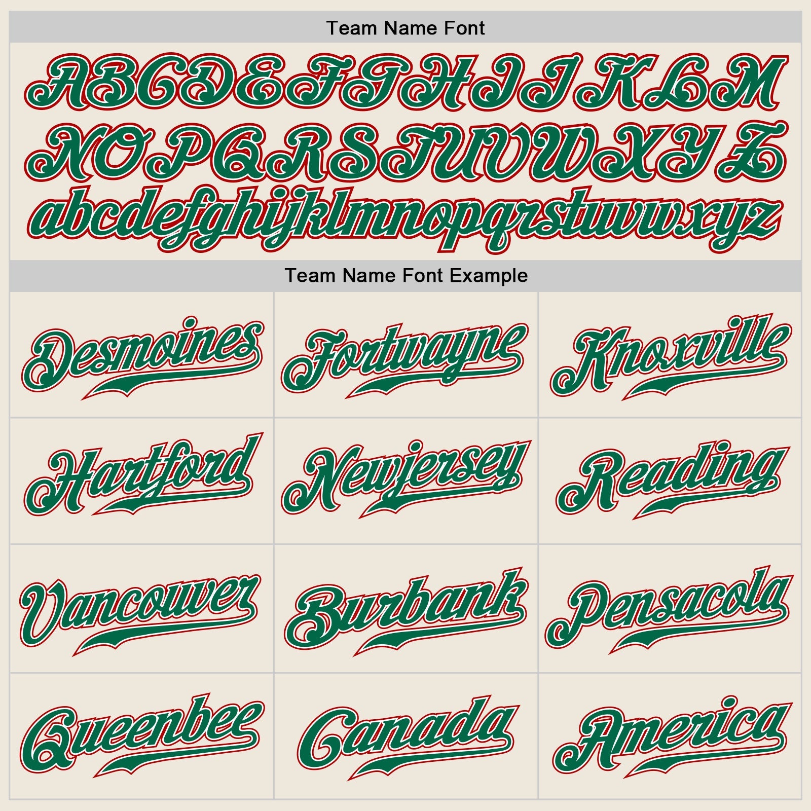 Custom Cream Kelly Green-Red Authentic Baseball Jersey