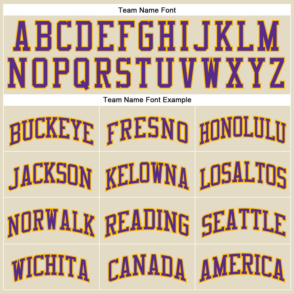 Custom Cream Black Pinstripe Purple-Gold Authentic Basketball Jersey