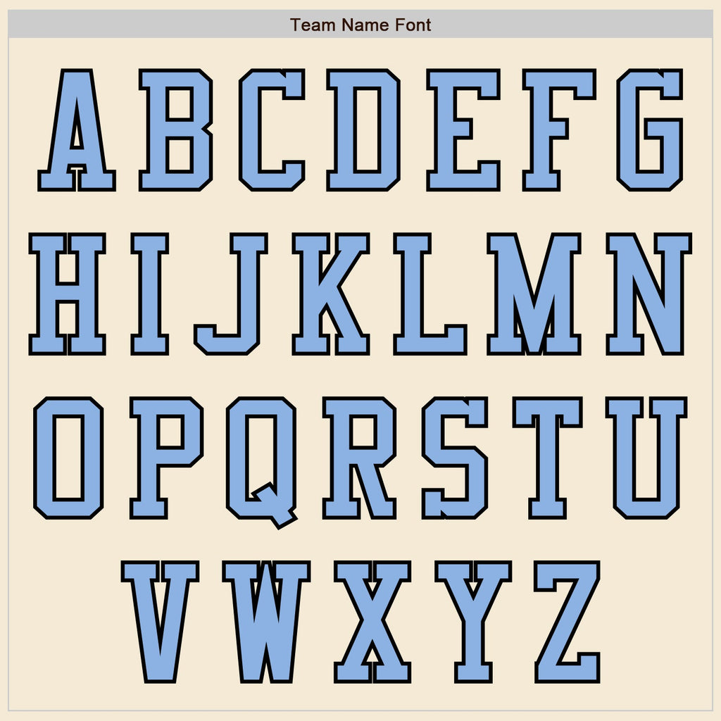 Custom Cream Light Blue-Black Authentic Baseball Jersey