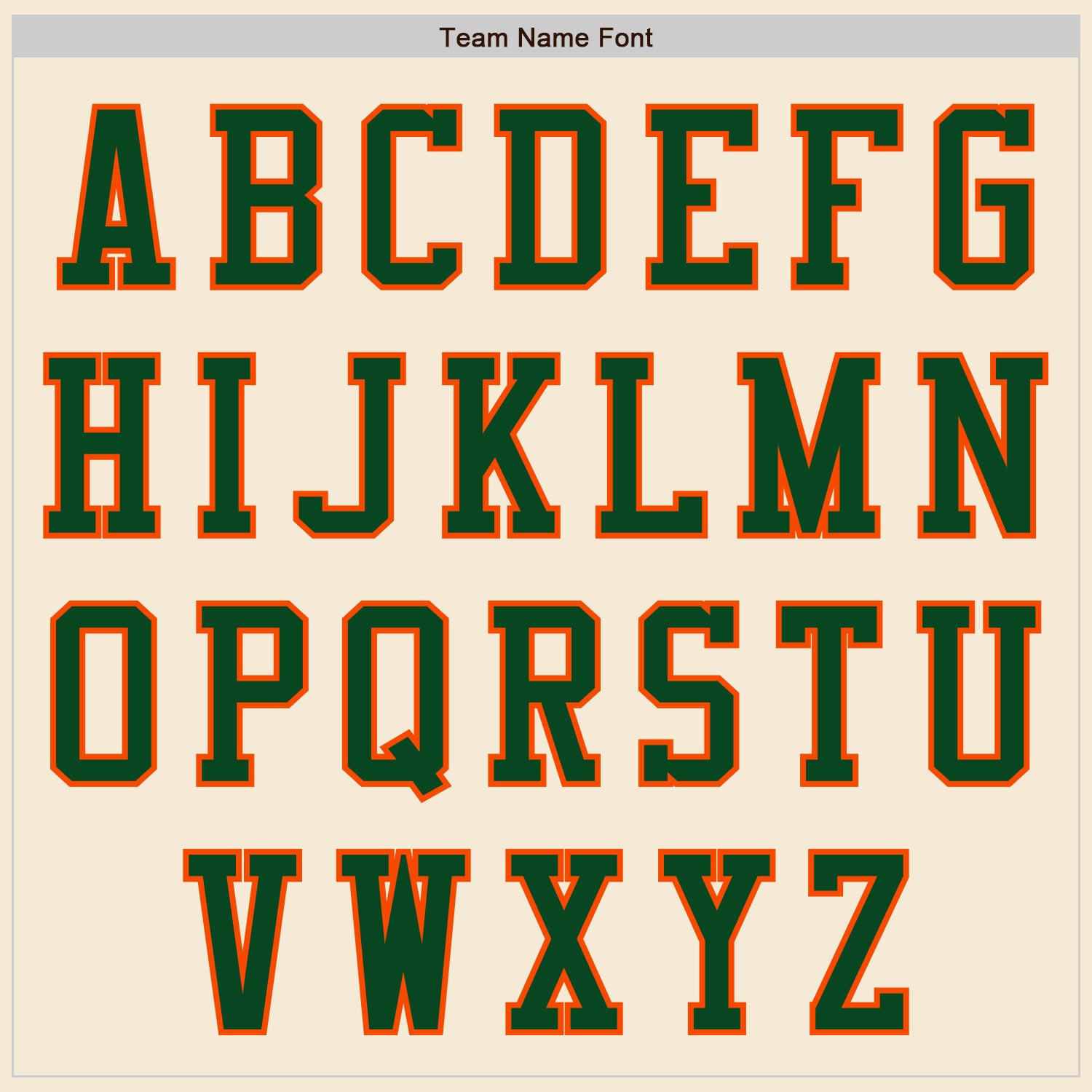 Custom Cream Green-Orange Authentic Baseball Jersey