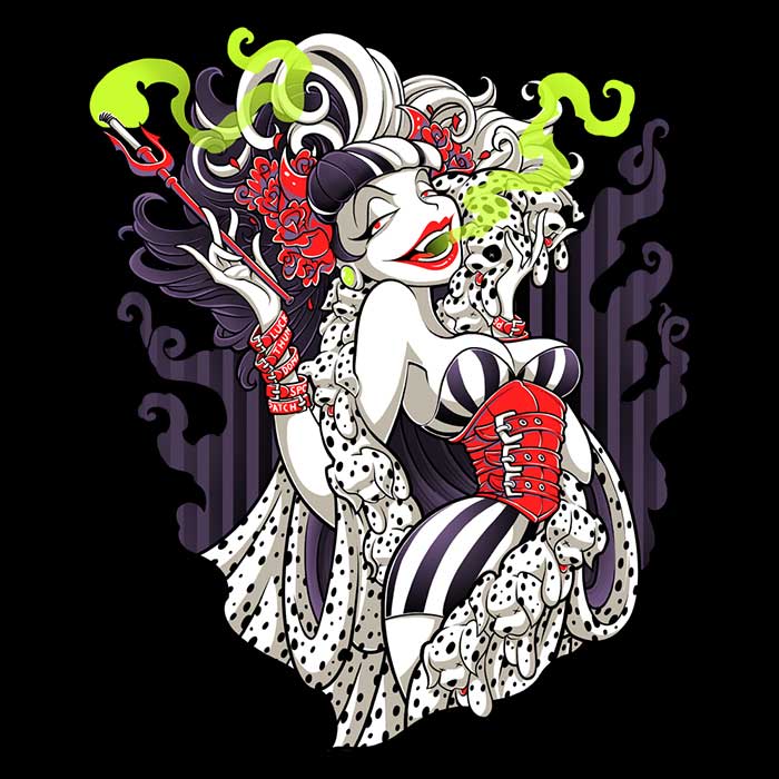 Cruella de Mon - 3/4 Sleeve Raglan