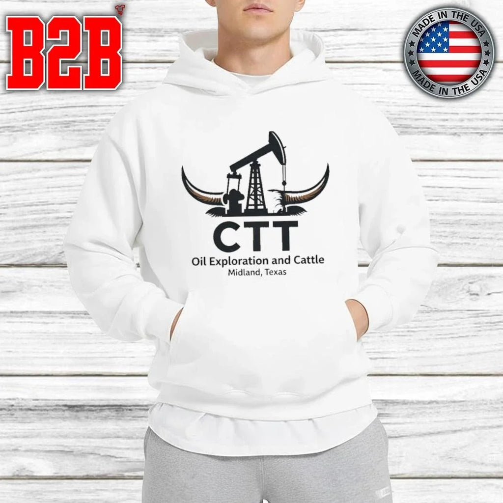 Ctt Oil Exploration And Cattle Midland Texas Shirt Unisex