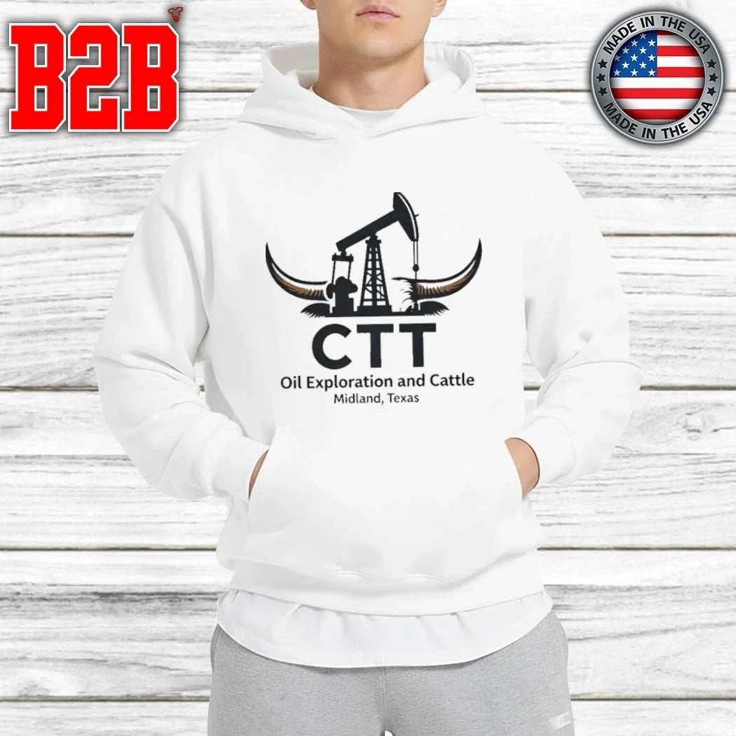 Ctt Oil Exploration And Cattle Midland Texas Shirt Unisex
