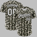 Custom Pattern Rave Party Animal Tiger And Leopard Print Baseball Jersey - Grishko.com