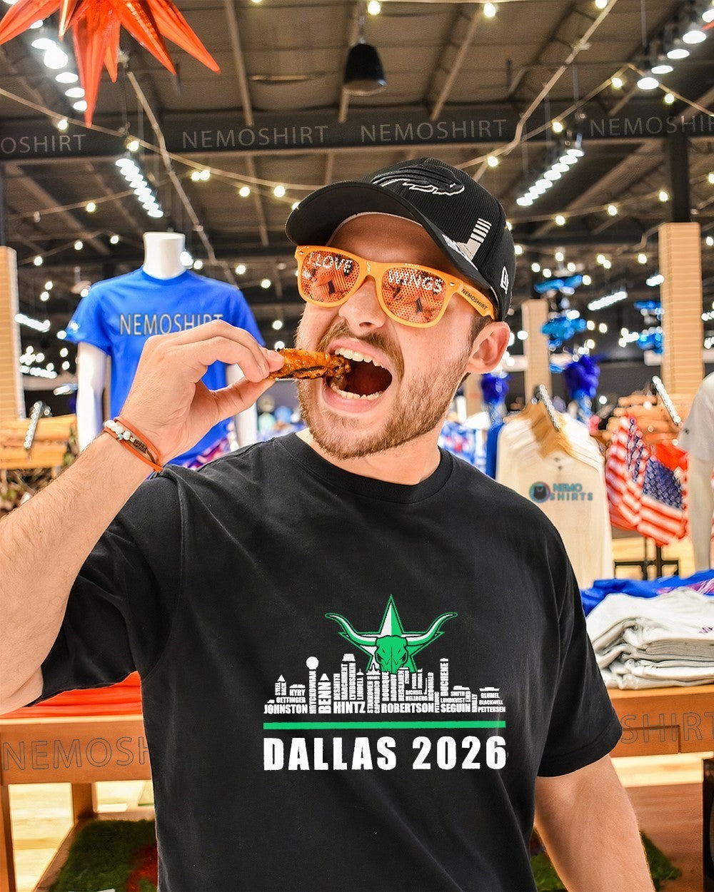 Dallas Stars 2026 logo city names shirt