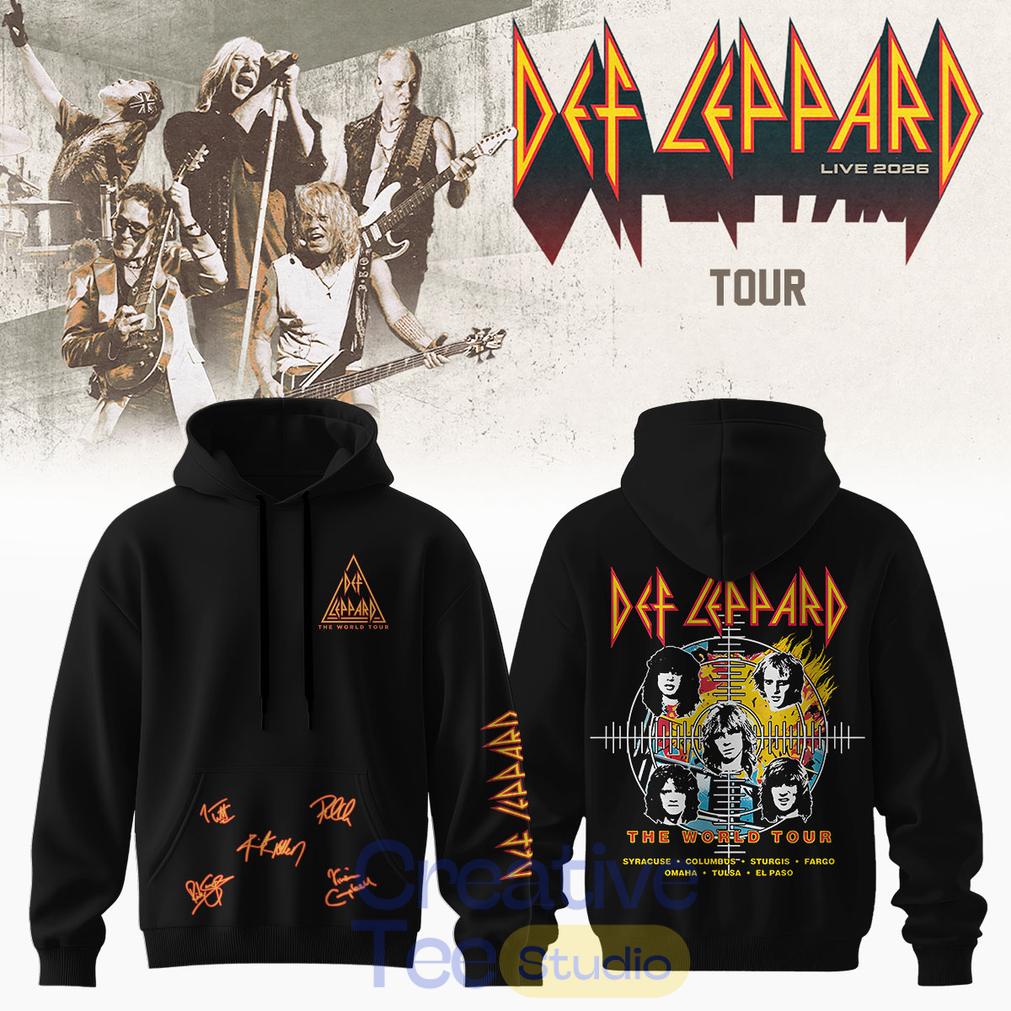 Def Leppard Live 2026 Signature Hoodie