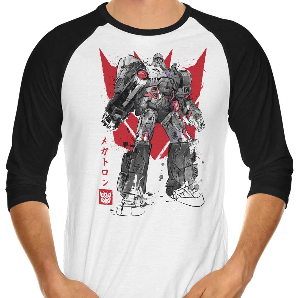 Destruction Sumi-e - 3/4 Sleeve Raglan