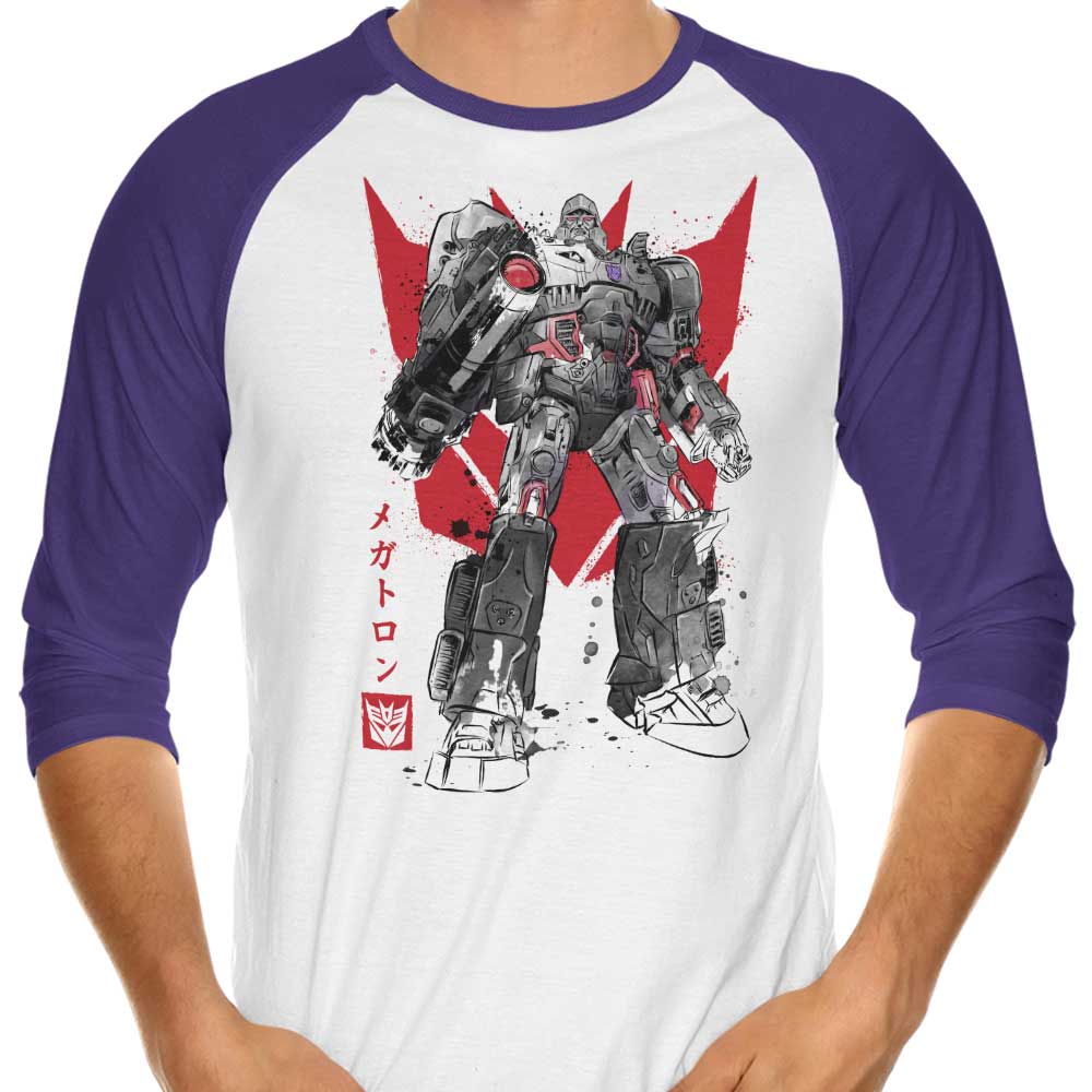 Destruction Sumi-e - 3/4 Sleeve Raglan