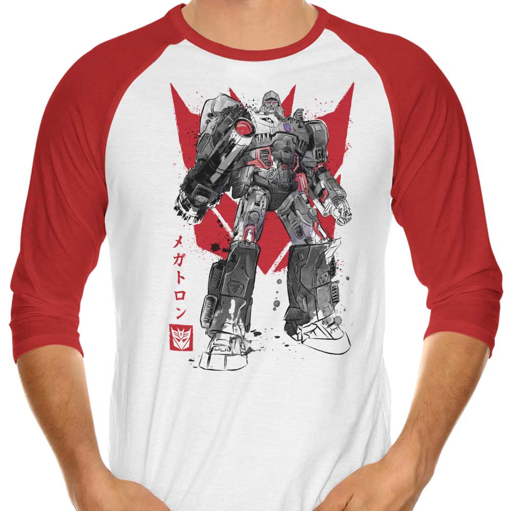 Destruction Sumi-e - 3/4 Sleeve Raglan