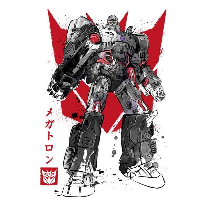 Destruction Sumi-e - 3/4 Sleeve Raglan