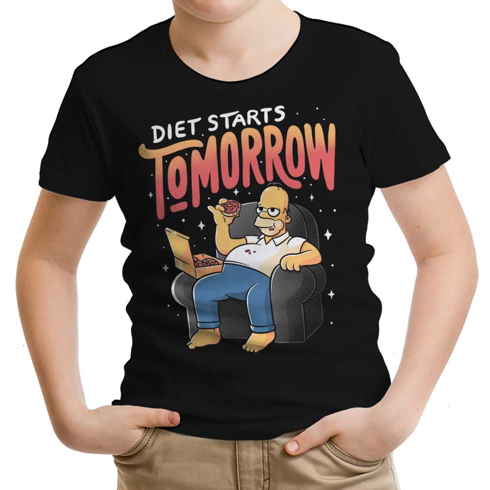 Diet Starts Tomorrow - Youth Apparel