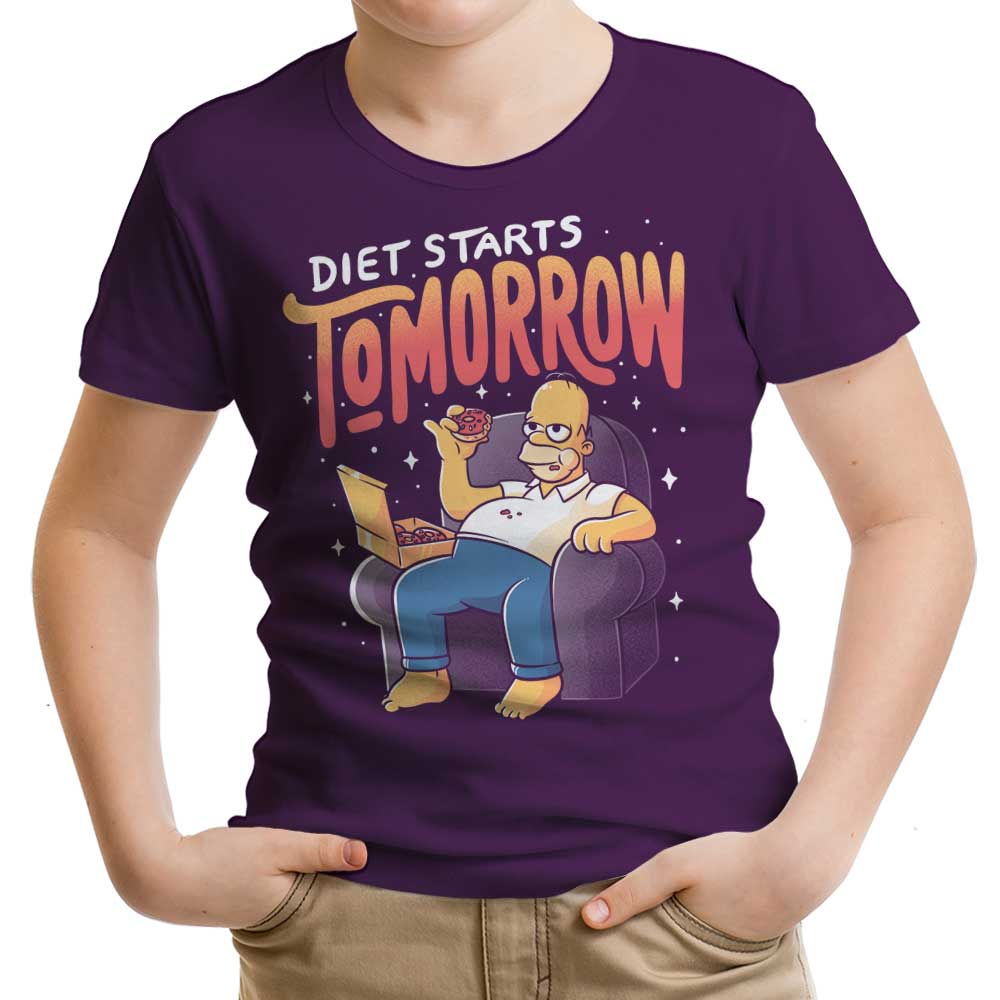 Diet Starts Tomorrow - Youth Apparel