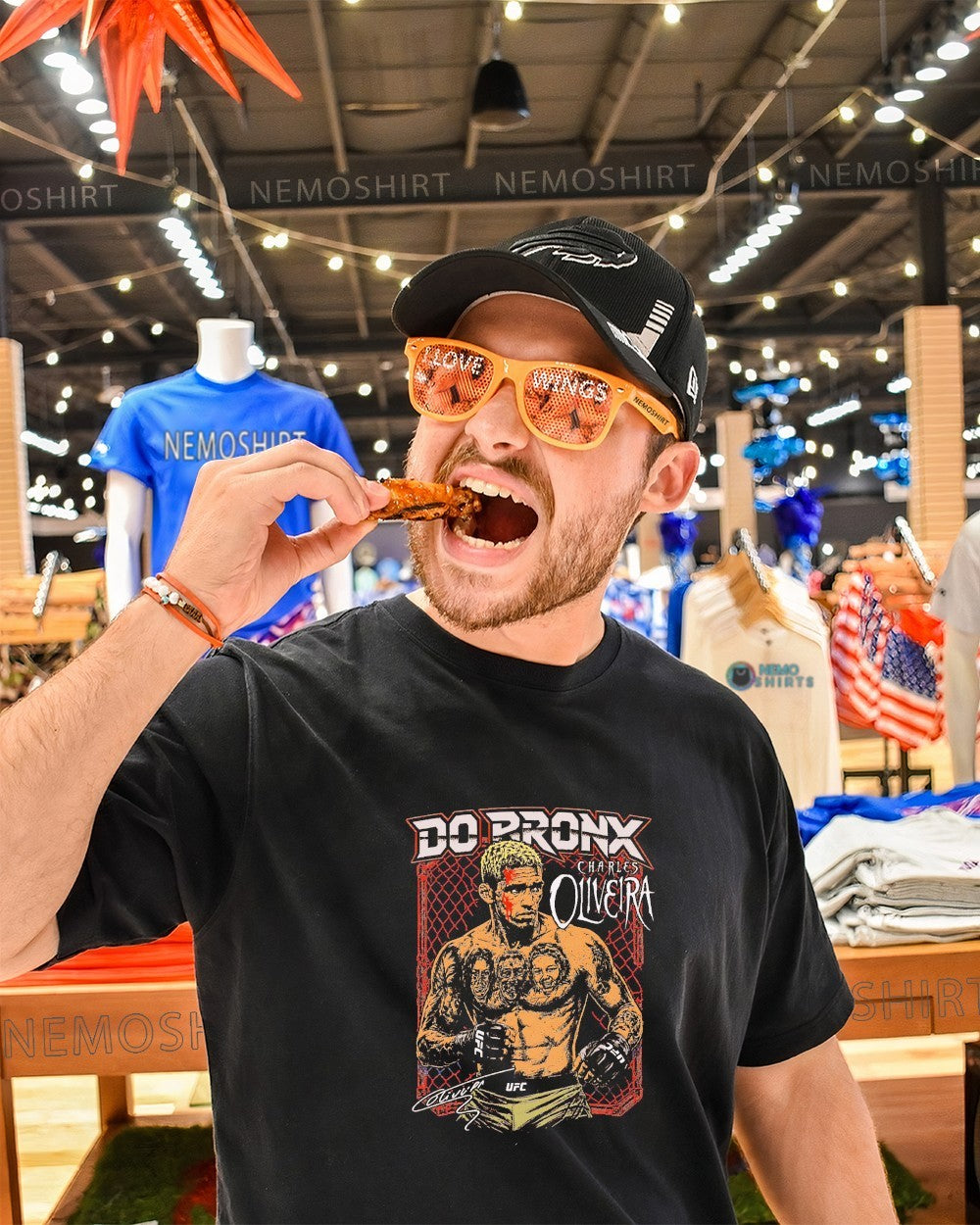 Do Bronx Charles Oliveira signature graphic shirt