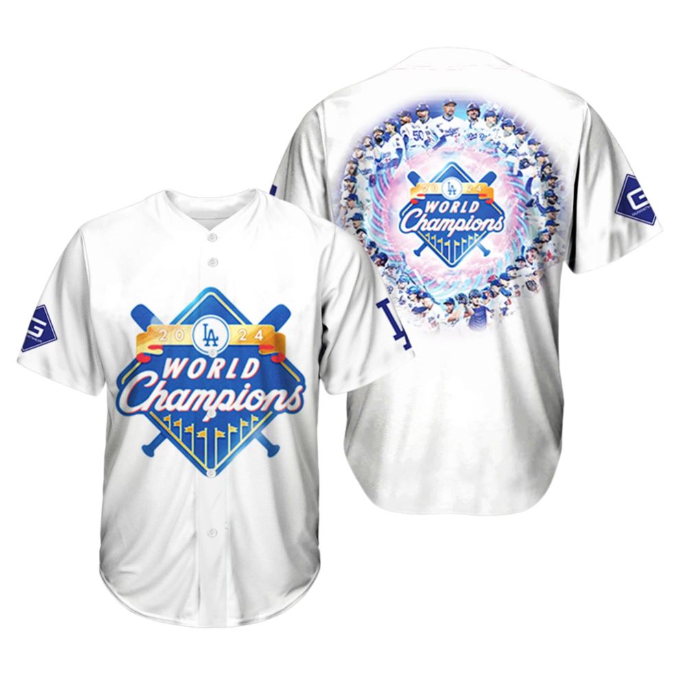 Dodgers 2024 World Series Champions Jersey - Grishko.com