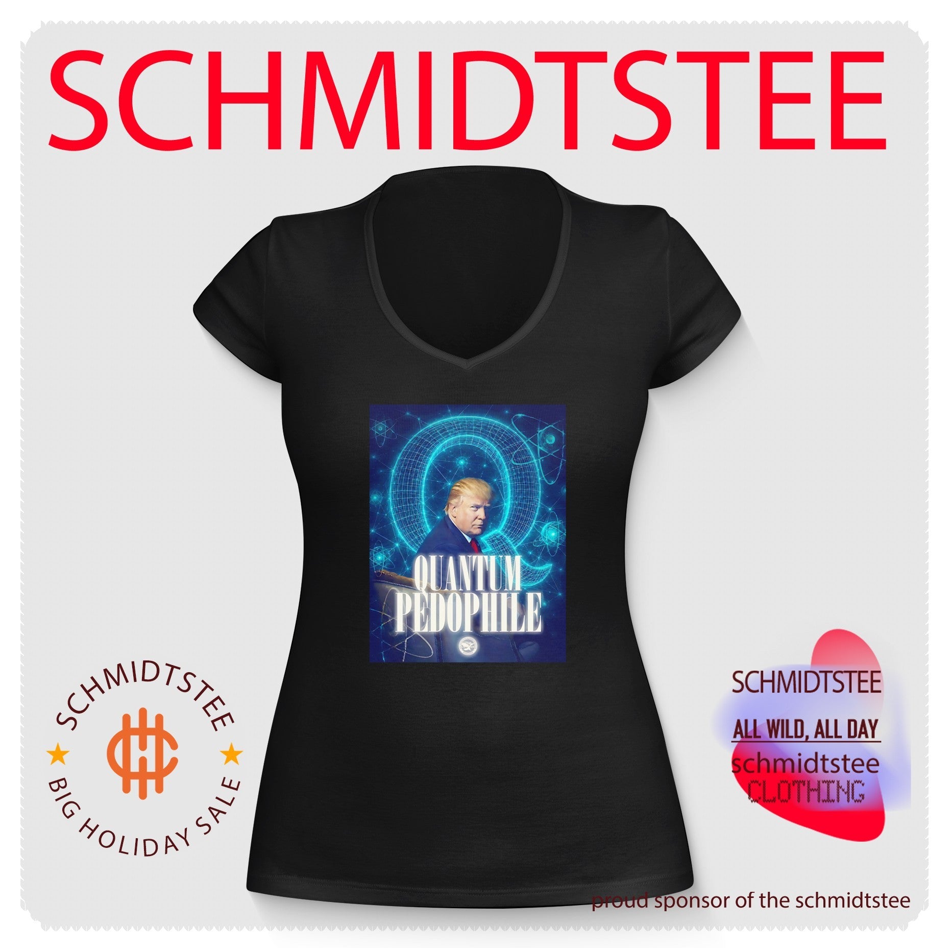 Donald Trump quantum pedophile illustration shirt