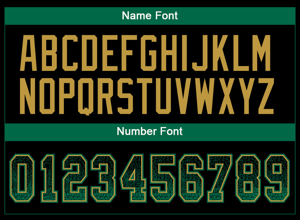 Custom Black Kelly Green-Old Gold Drift Fashion Football Jersey