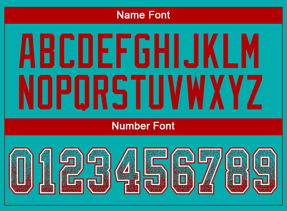 Custom Aqua Red-White Drift Fashion Football Jersey