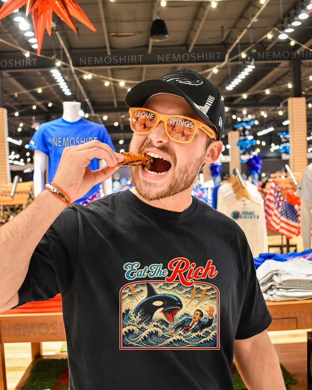 Eat the rich orca billionaire shirt