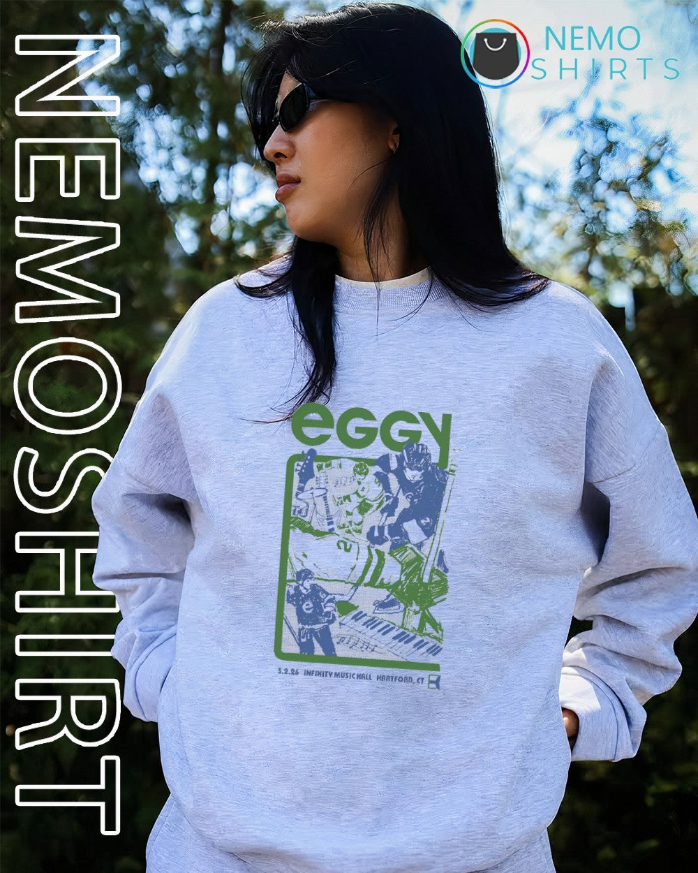 Eggy Infinity Music Hall in Hartford hockey shirt