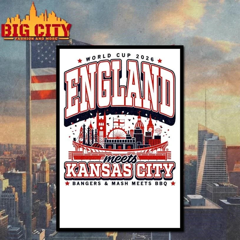 England KC Max Collegiate Heavyweight Shirt Unisex