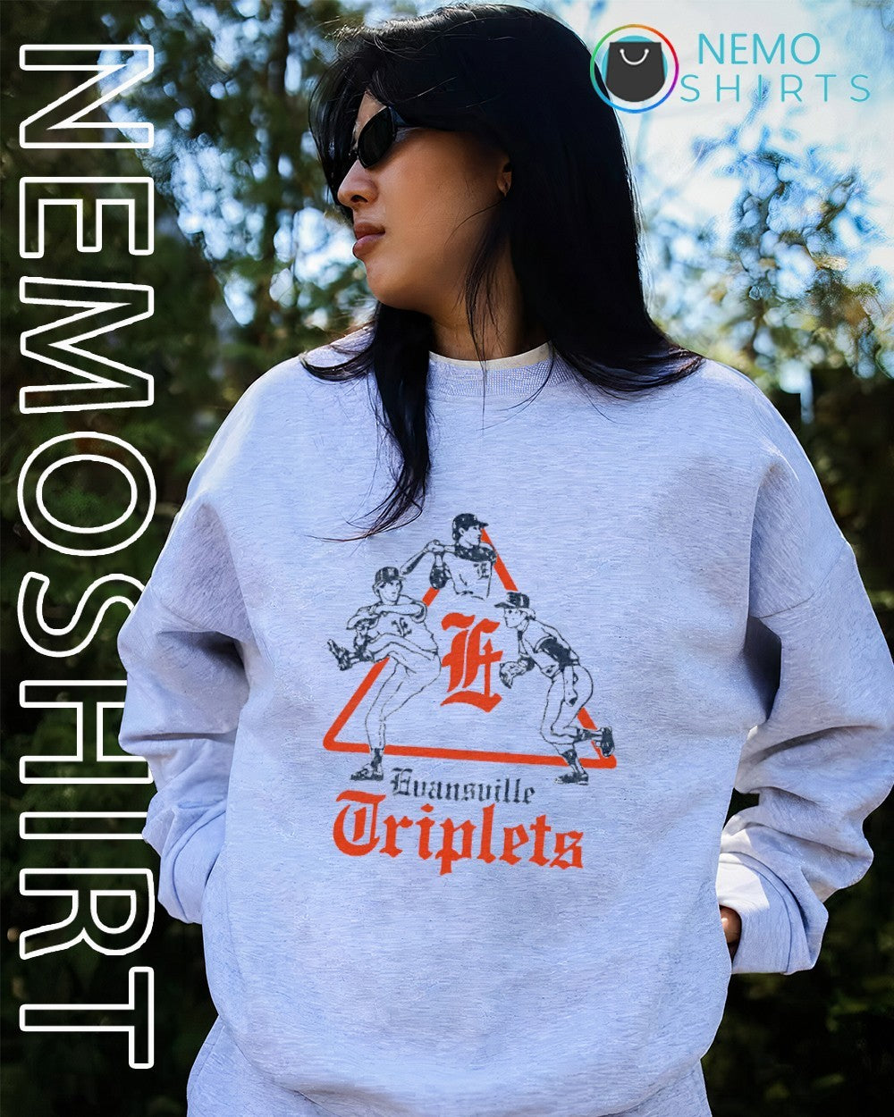 Evansville Triplets baseball shirt