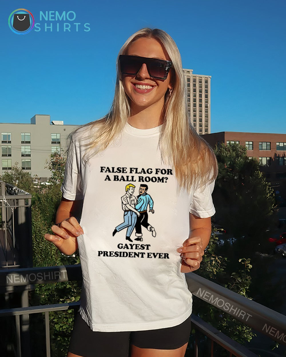 False flag for a ball room gayest president ever shirt