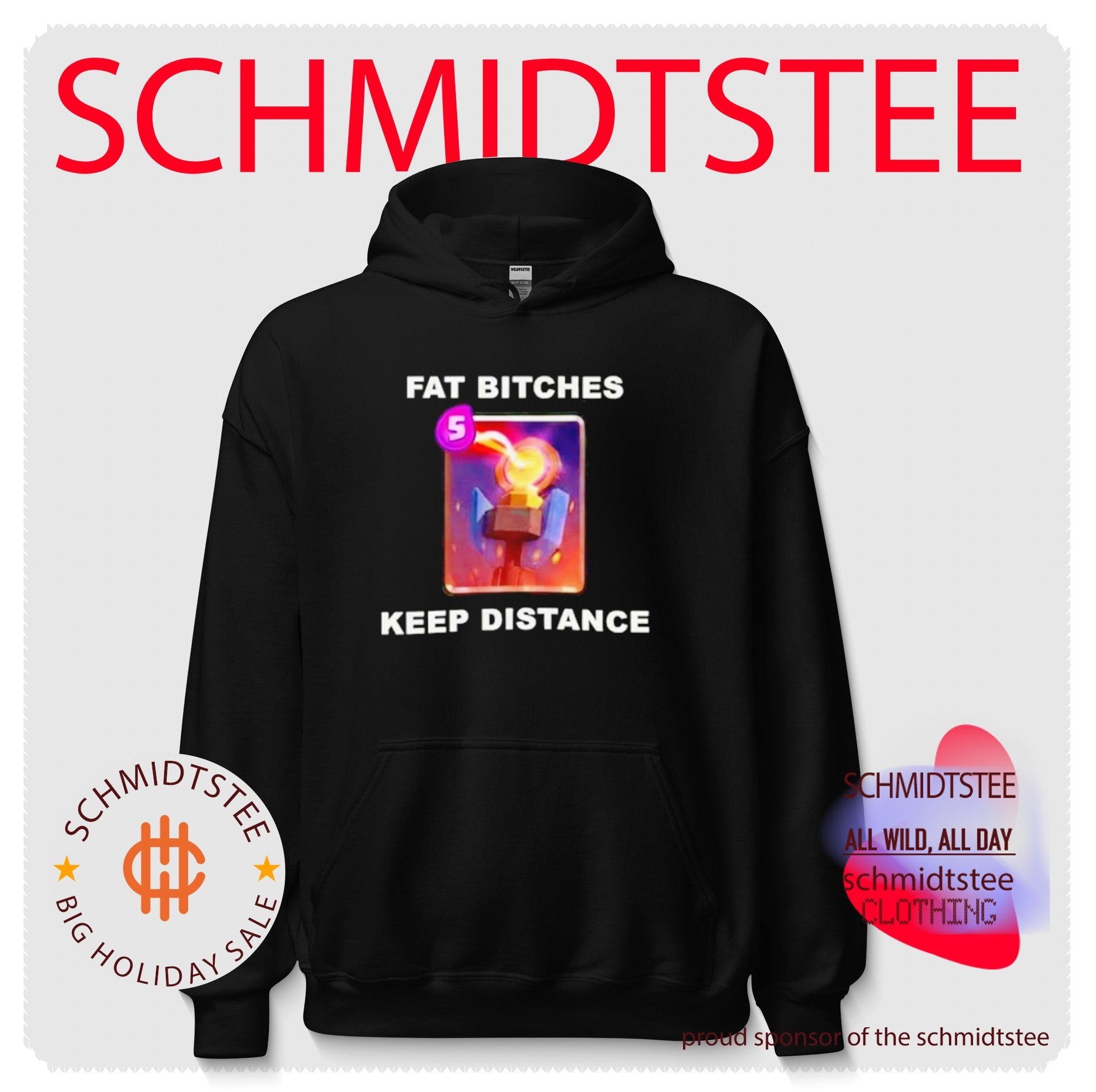 Fat Bitches Keep Distance Clash Royale Inferno Tower Meme shirt