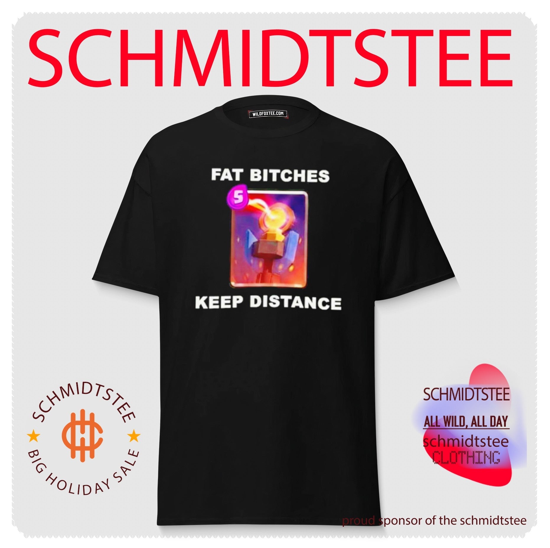 Fat Bitches Keep Distance Clash Royale Inferno Tower Meme shirt