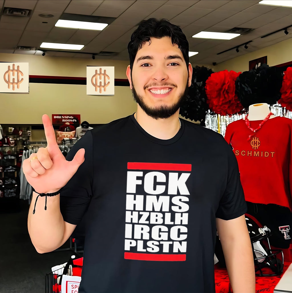 Fck Hms Hzblh Irgc Plstn Political Slogan shirt