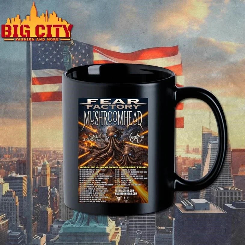 Fear Factory And Mushroomhead Soul Of A New War Machine Tour 2026 Poster Shirt Unisex