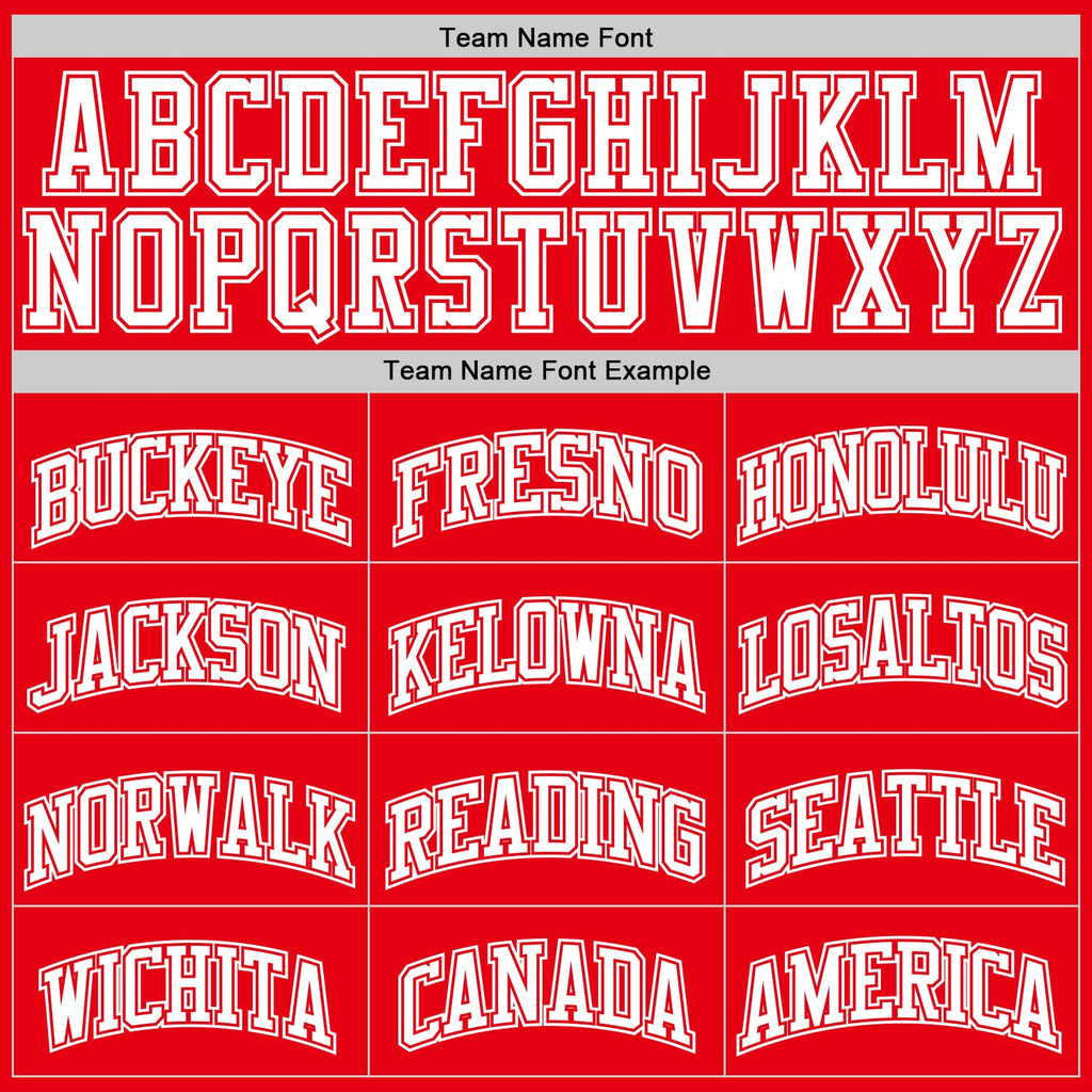 Custom Fire Red White Authentic Basketball Jersey