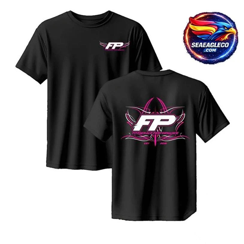 Fitzgeraldperformance Fp Pink Pinstripe Two Sided Shirt Unisex